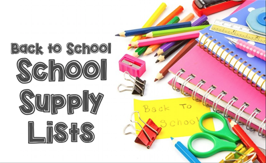 School Supply Lists for 2026-2027!